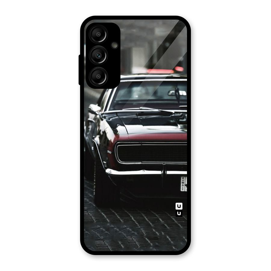 Class Vintage Car Glass Back Case for Galaxy A14 5G