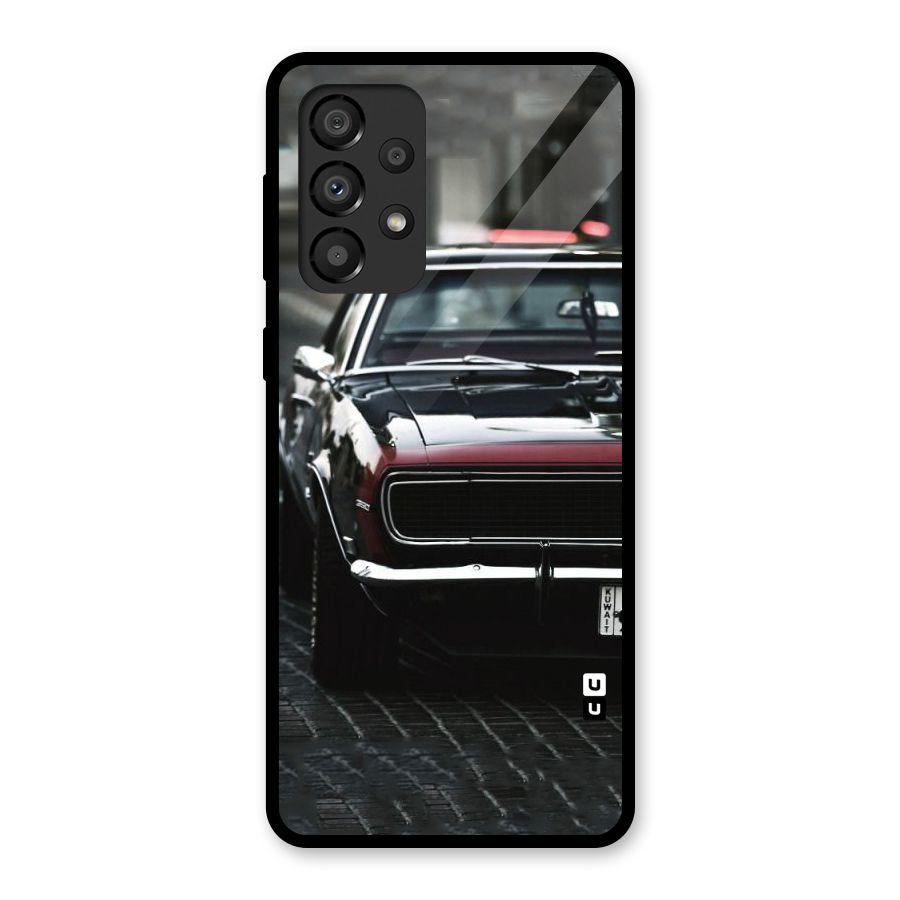 Class Vintage Car Glass Back Case for Galaxy A33 5G