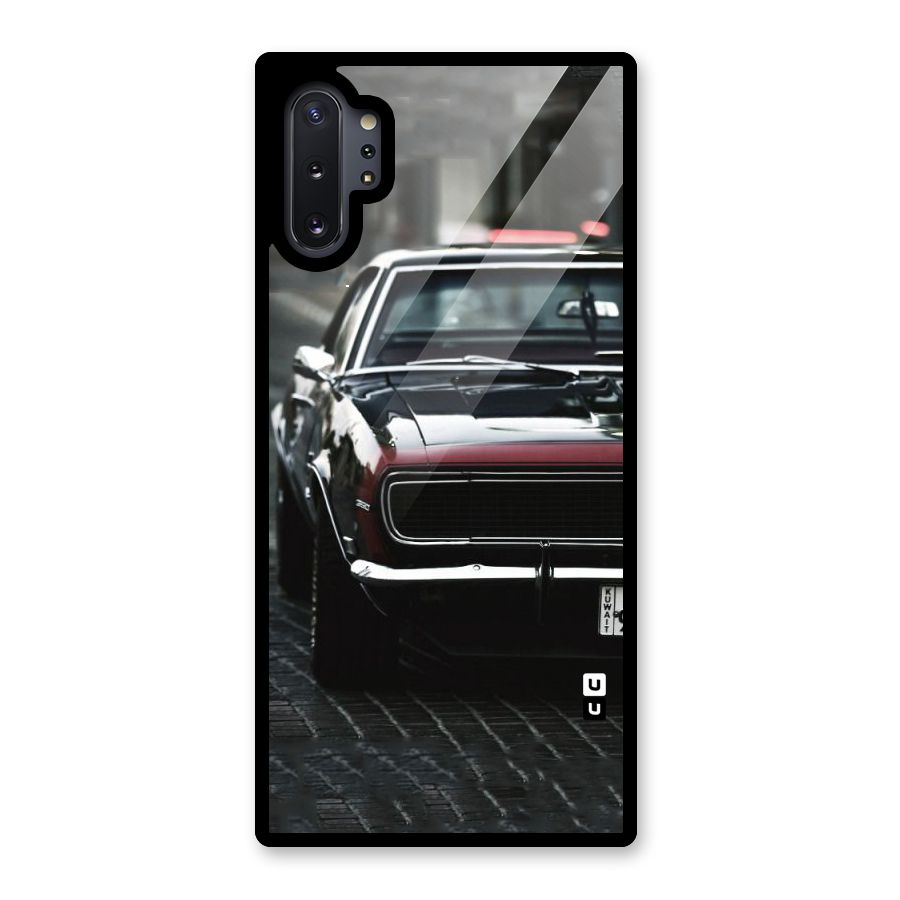 Class Vintage Car Glass Back Case for Galaxy Note 10 Plus