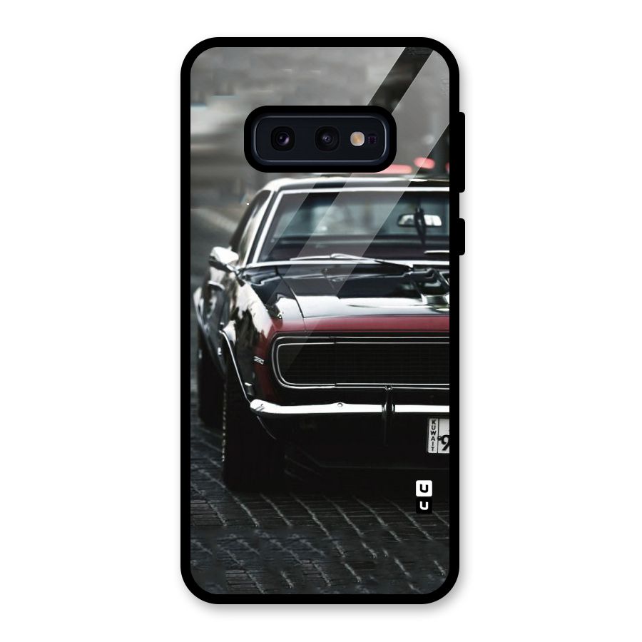 Class Vintage Car Glass Back Case for Galaxy S10e