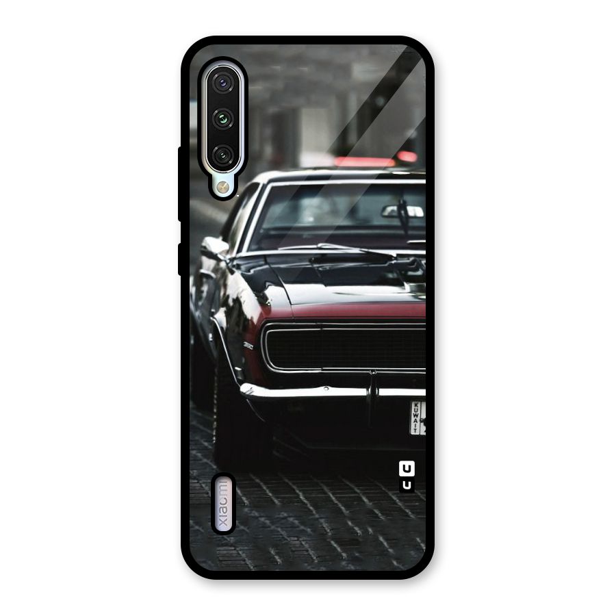 Class Vintage Car Glass Back Case for Mi A3