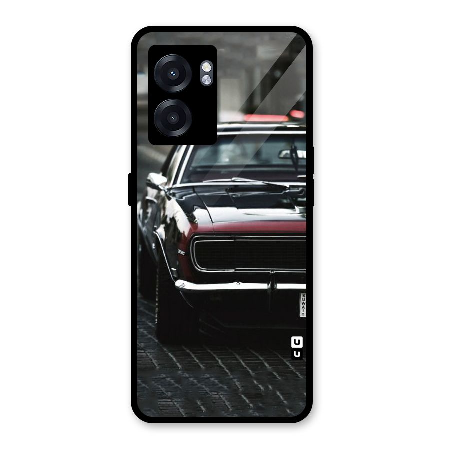 Class Vintage Car Glass Back Case for Oppo K10 (5G)