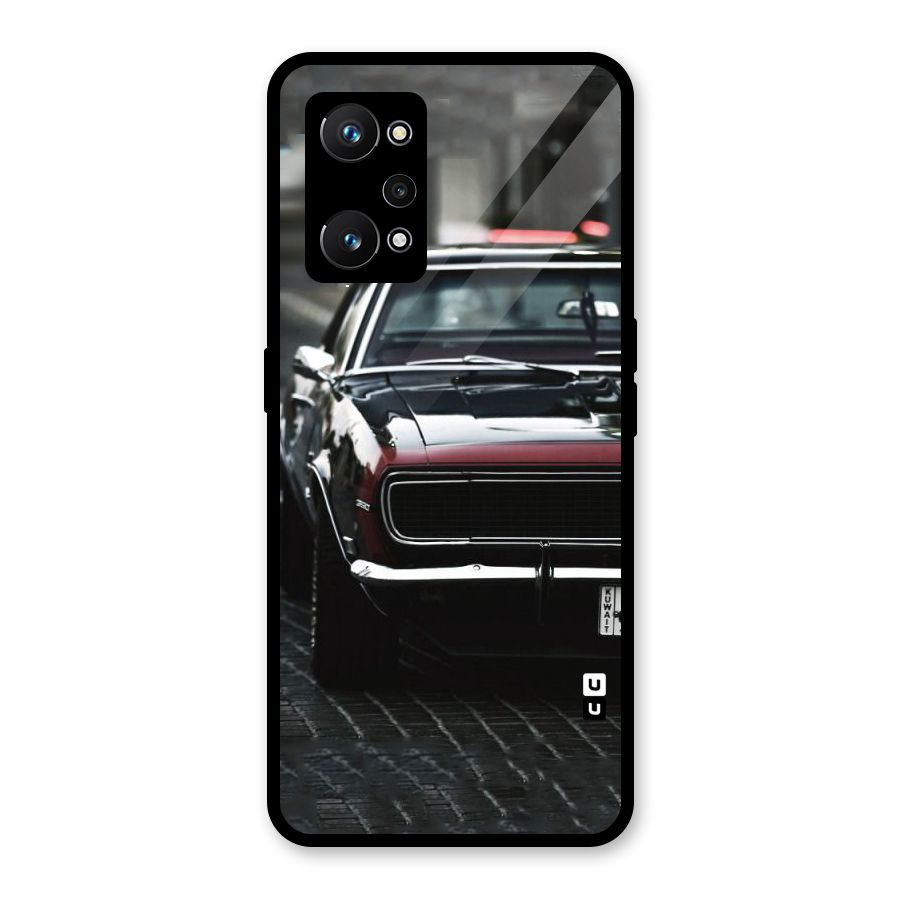 Class Vintage Car Glass Back Case for Realme GT Neo 3T