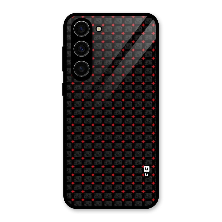 Class With Polka Glass Back Case for Galaxy S23 Plus