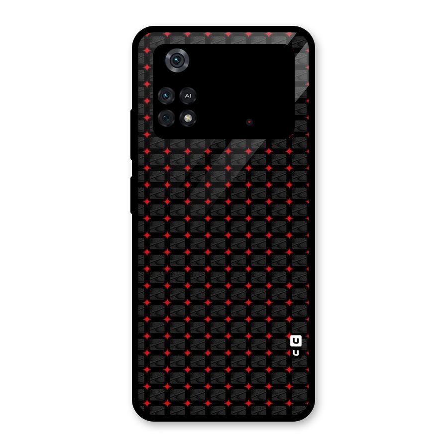 Class With Polka Glass Back Case for Poco M4 Pro 4G