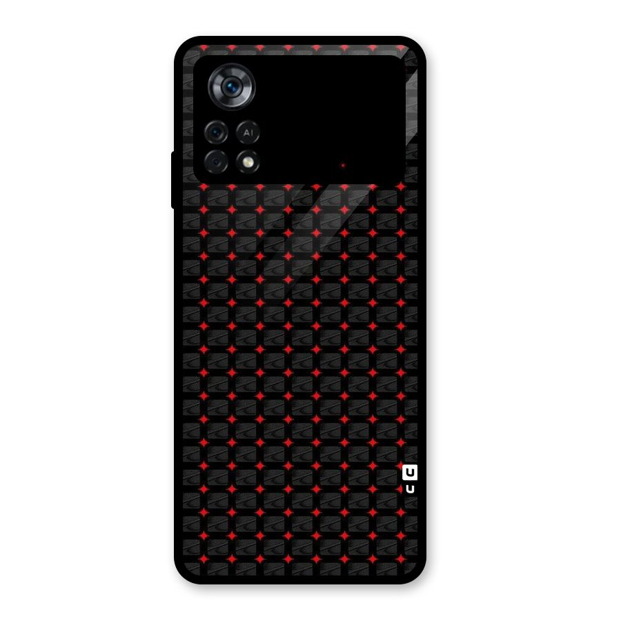 Class With Polka Glass Back Case for Poco X4 Pro 5G