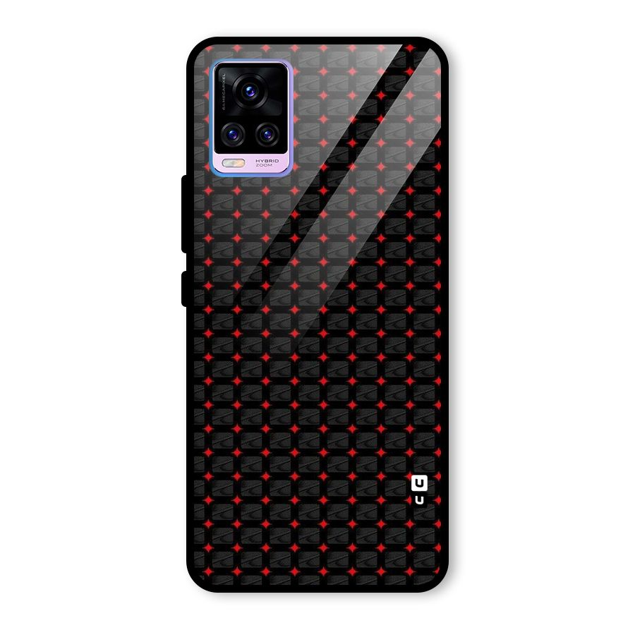 Class With Polka Glass Back Case for Vivo V20 Pro