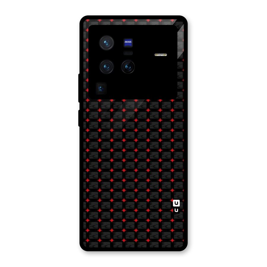 Class With Polka Glass Back Case for Vivo X80 Pro