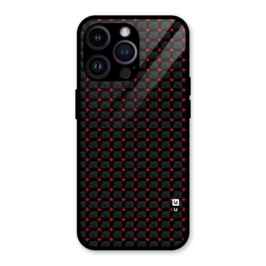 Class With Polka Glass Back Case for iPhone 14 Pro Max