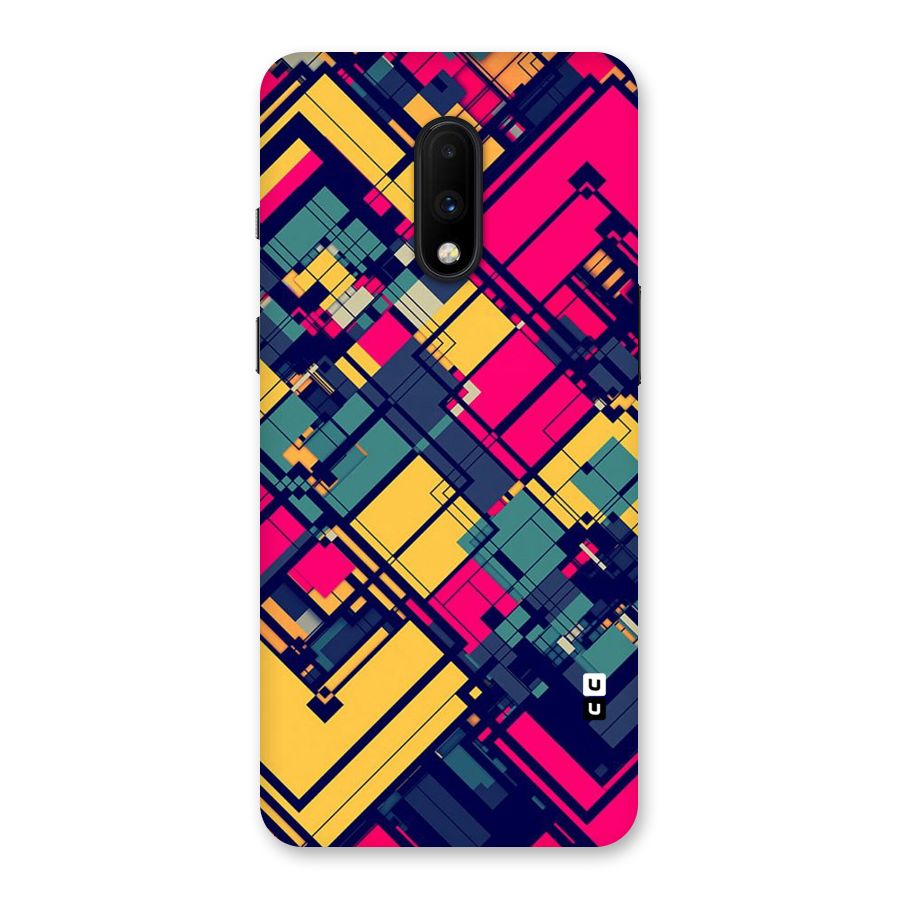 Classic Abstract Coloured Back Case for OnePlus 7