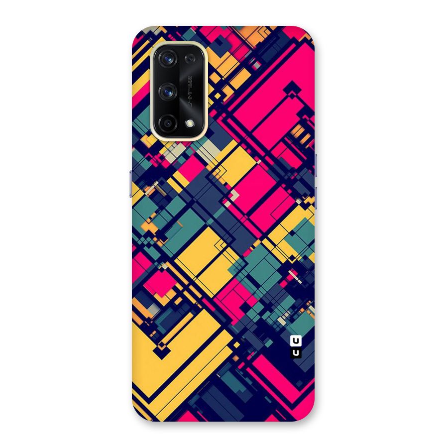 Classic Abstract Coloured Glass Back Case for Realme X7 Pro