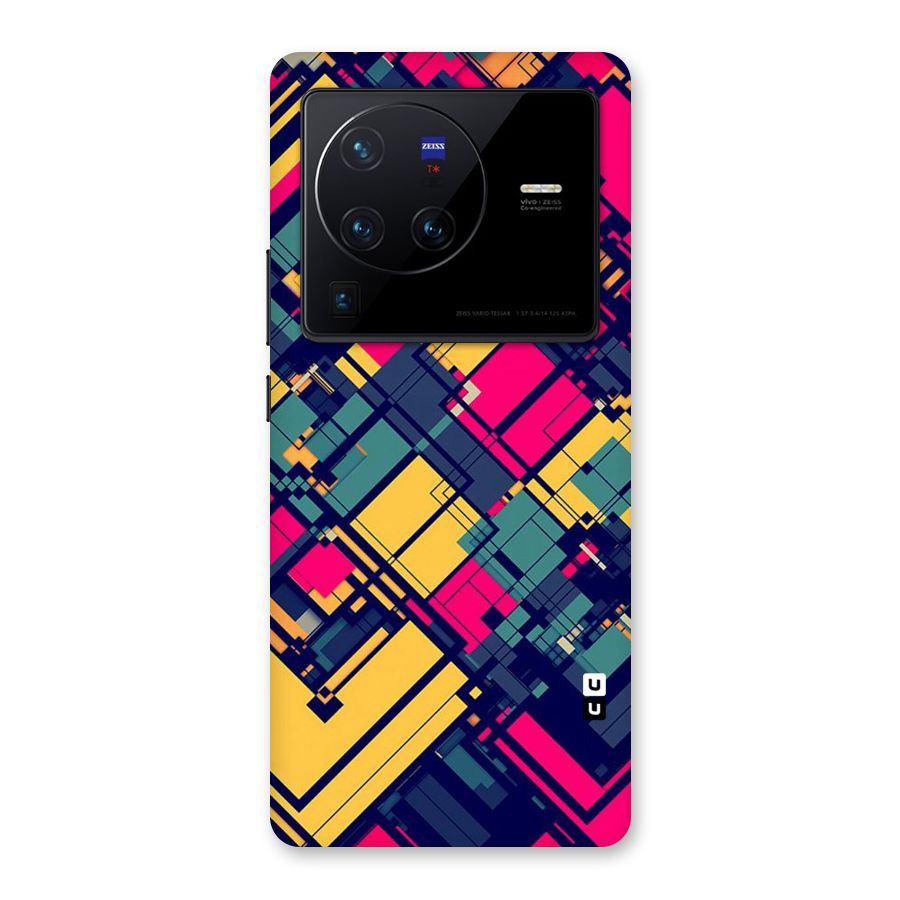 Classic Abstract Coloured Back Case for Vivo X80 Pro