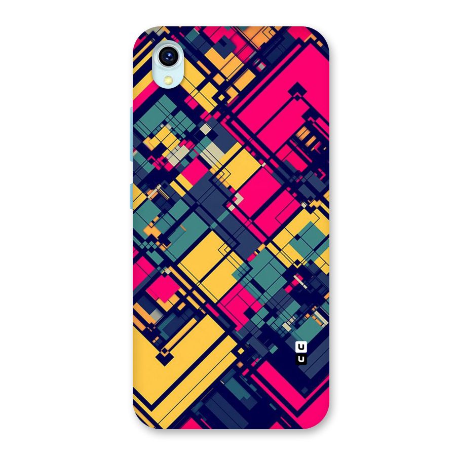 Classic Abstract Coloured Back Case for Vivo Y1s