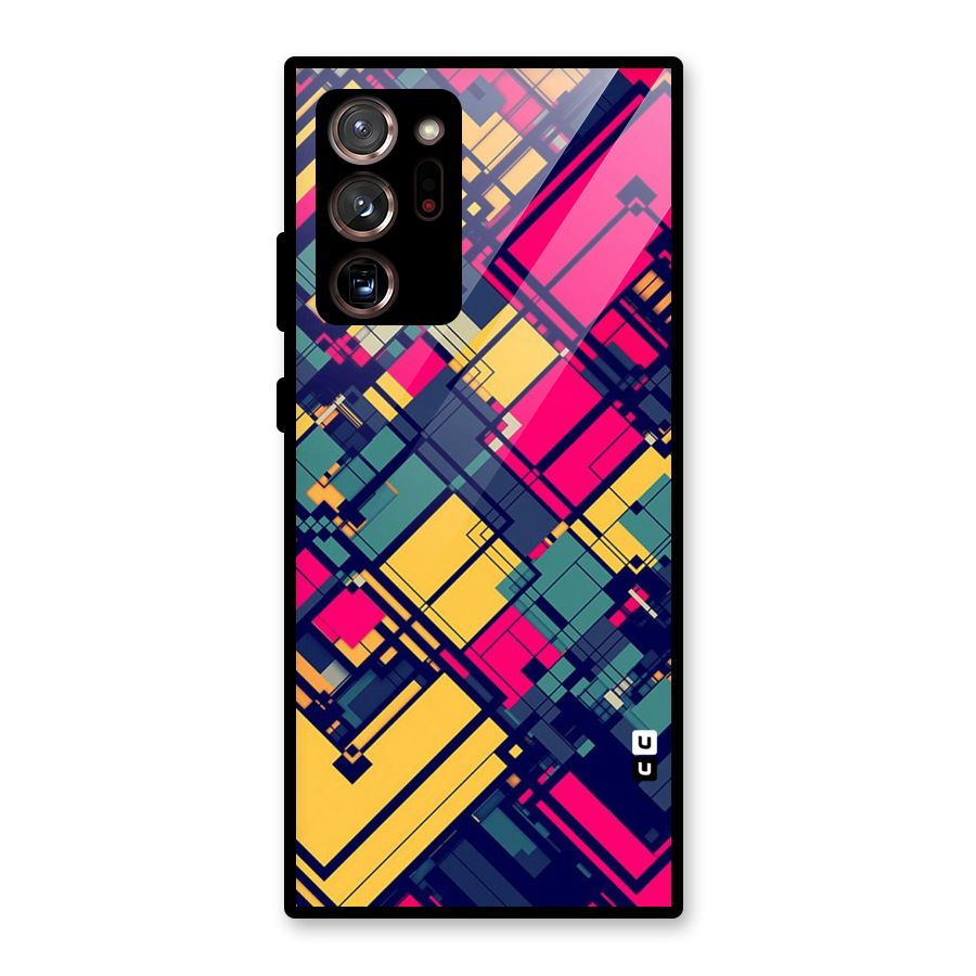 Classic Abstract Coloured Glass Back Case for Galaxy Note 20 Ultra