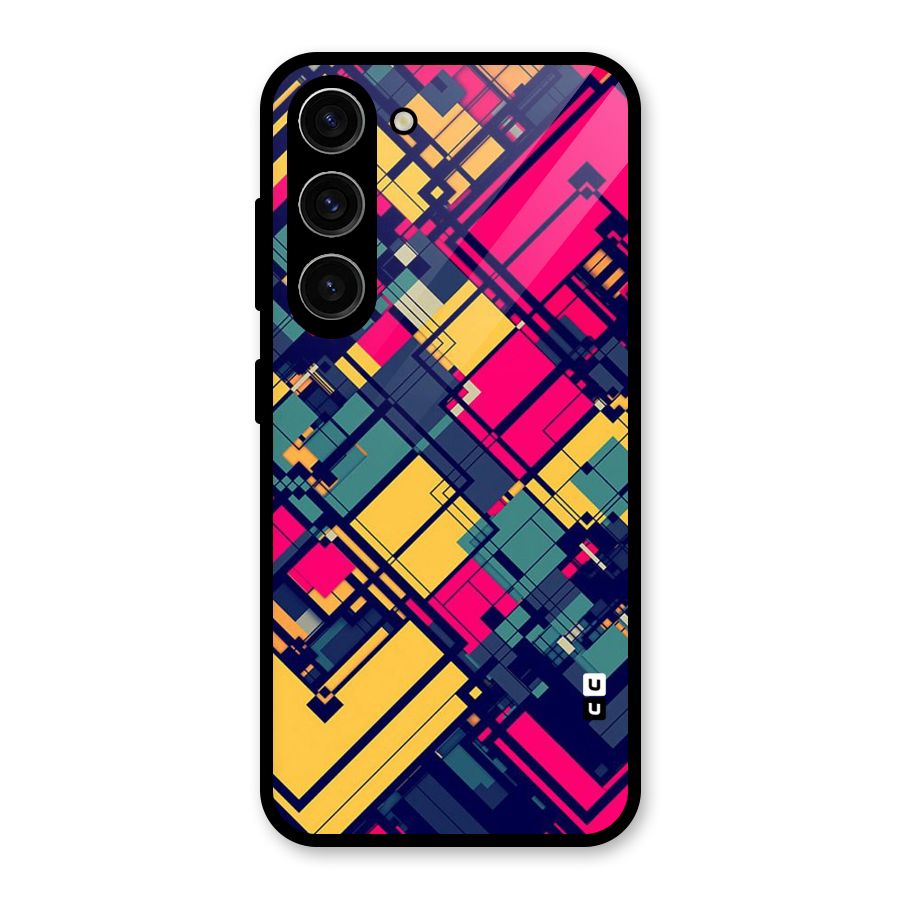 Classic Abstract Coloured Glass Back Case for Galaxy S23