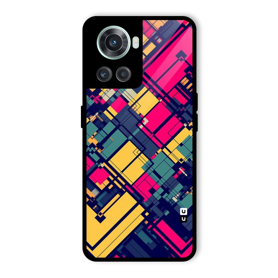 Classic Abstract Coloured Glass Back Case for OnePlus 10R
