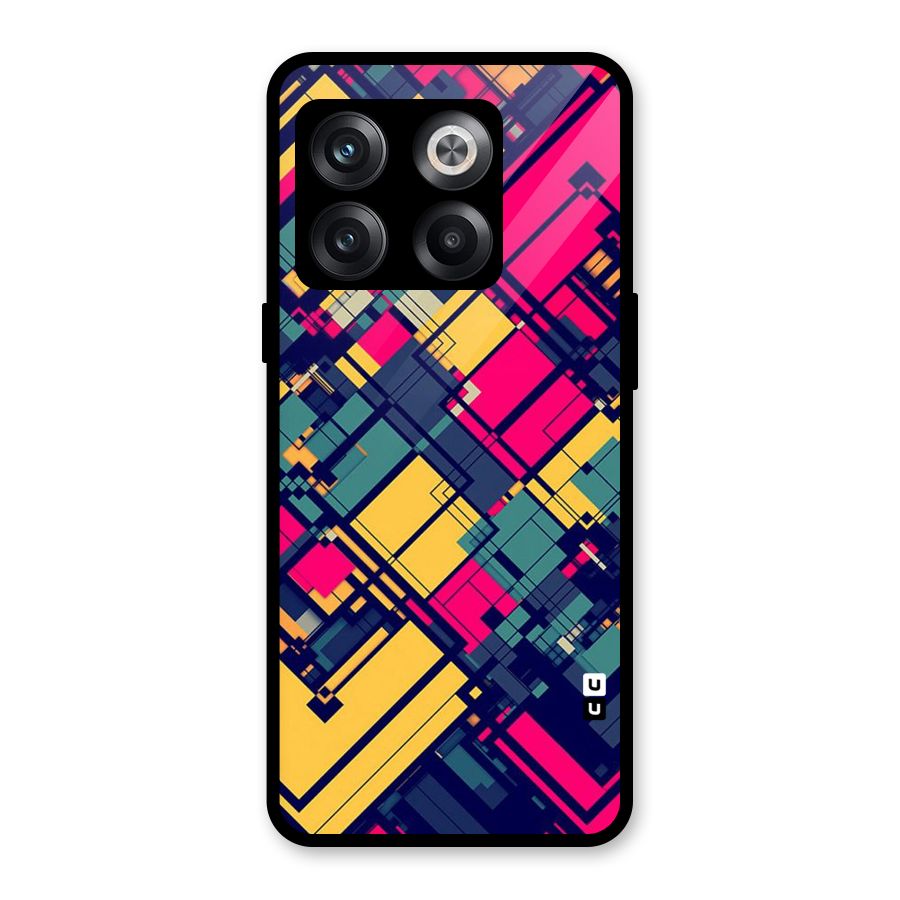 Classic Abstract Coloured Glass Back Case for OnePlus 10T