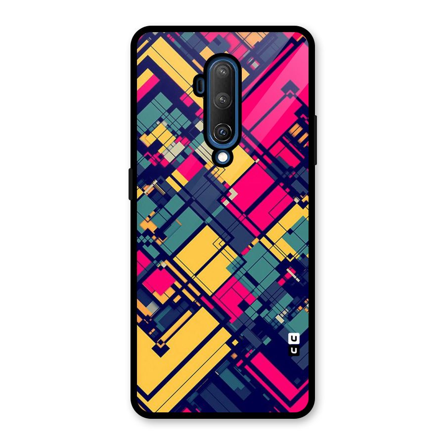 Classic Abstract Coloured Glass Back Case for OnePlus 7T Pro