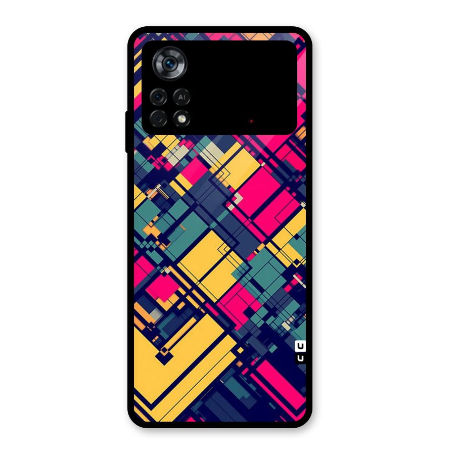 Classic Abstract Coloured Glass Back Case for Poco X4 Pro 5G