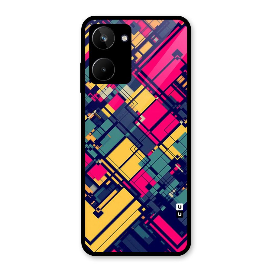 Classic Abstract Coloured Glass Back Case for Realme 10