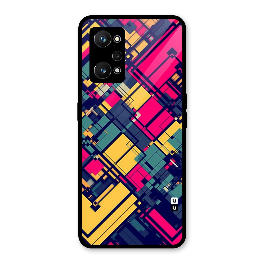Classic Abstract Coloured Glass Back Case for Realme GT Neo 3T