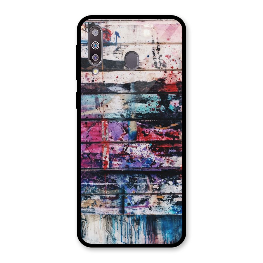 Classic Art Splash Glass Back Case for Galaxy M30
