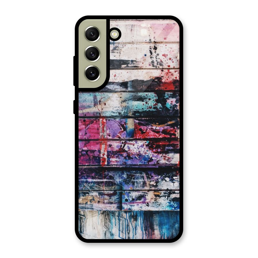 Classic Art Splash Glass Back Case for Galaxy S21 FE 5G