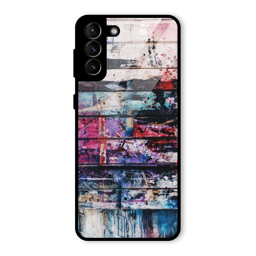 Classic Art Splash Glass Back Case for Galaxy S21 Plus