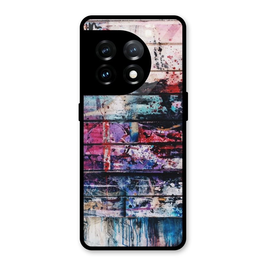 Classic Art Splash Glass Back Case for OnePlus 11