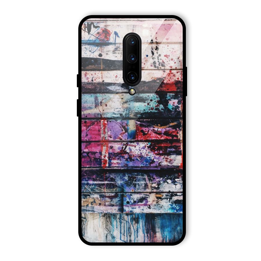 Classic Art Splash Glass Back Case for OnePlus 7 Pro