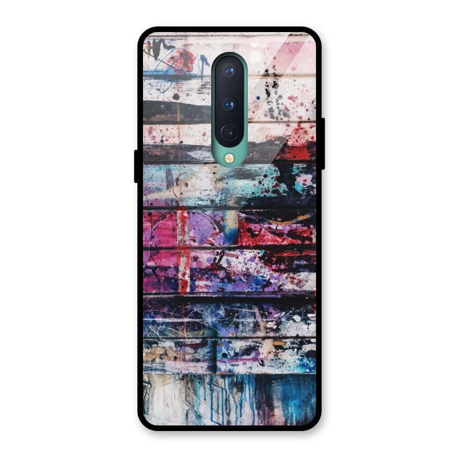 Classic Art Splash Glass Back Case for OnePlus 8