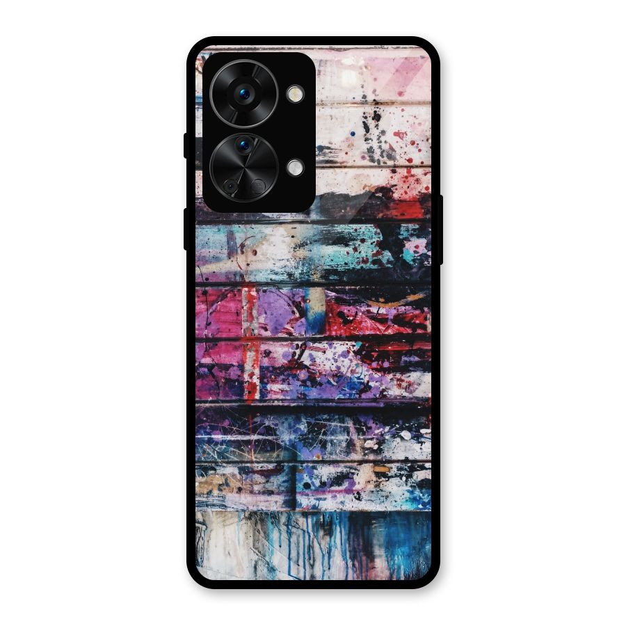 Classic Art Splash Glass Back Case for OnePlus Nord 2T