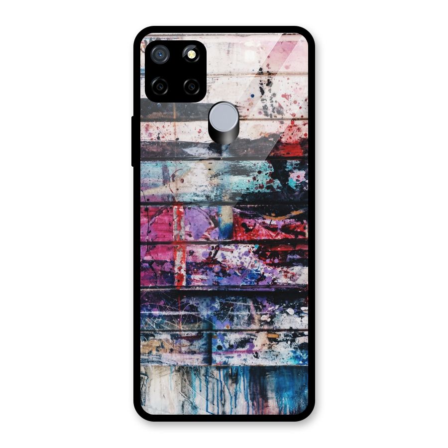 Classic Art Splash Glass Back Case for Realme Narzo 20