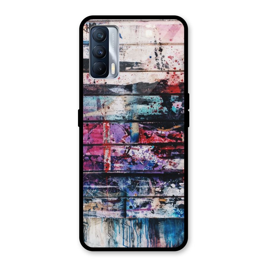Classic Art Splash Glass Back Case for Realme X7