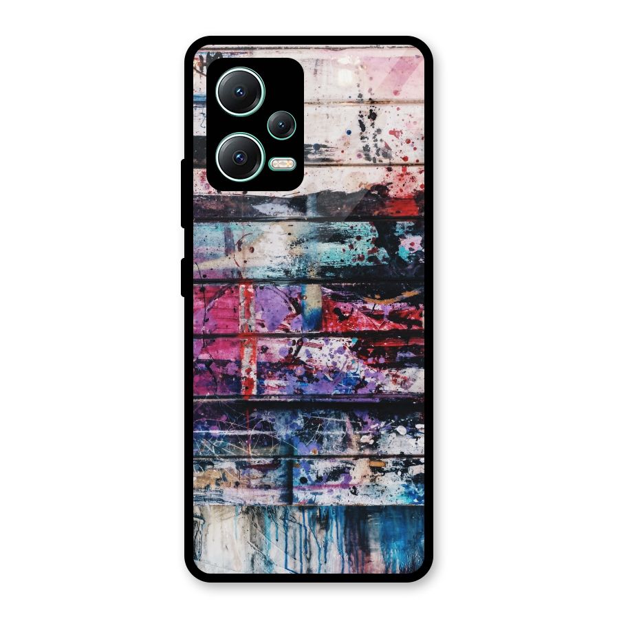 Classic Art Splash Glass Back Case for Redmi Note 12 5G