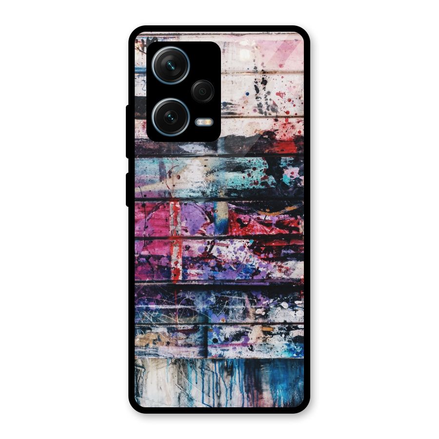 Classic Art Splash Glass Back Case for Redmi Note 12 Pro Plus 5G