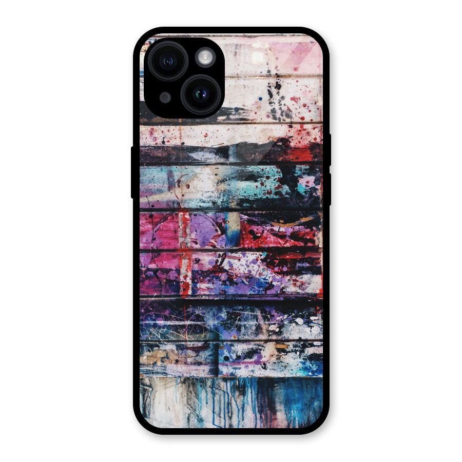 Classic Art Splash Glass Back Case for iPhone 14