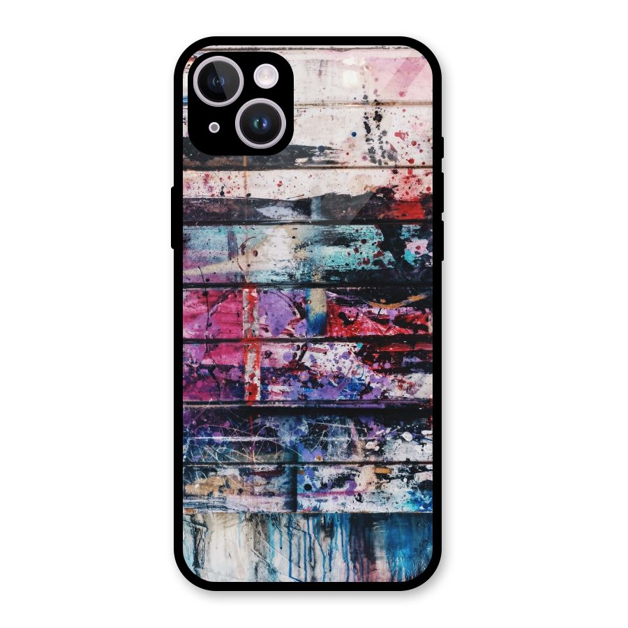 Classic Art Splash Glass Back Case for iPhone 14 Plus