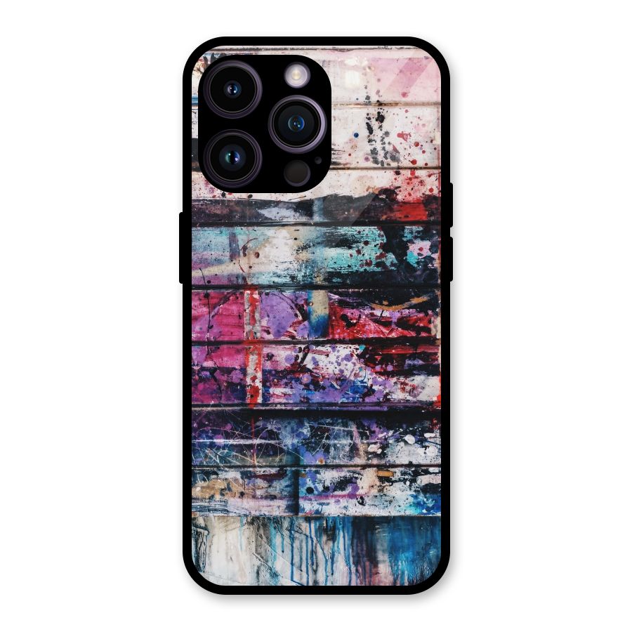 Classic Art Splash Glass Back Case for iPhone 14 Pro Max