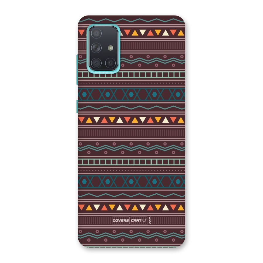 Classic Aztec Pattern Back Case for Galaxy A71