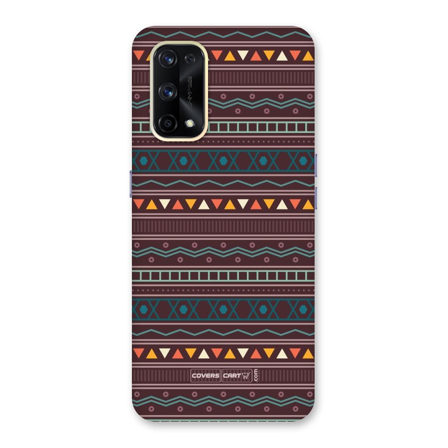 Classic Aztec Pattern Glass Back Case for Realme X7 Pro