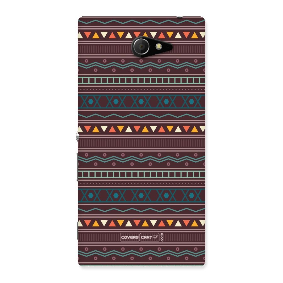 Classic Aztec Pattern Back Case for Sony Xperia M2