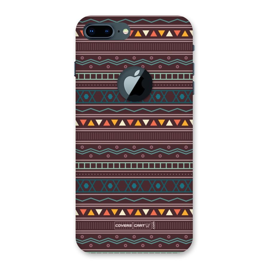 Classic Aztec Pattern Back Case for iPhone 7 Plus Logo Cut