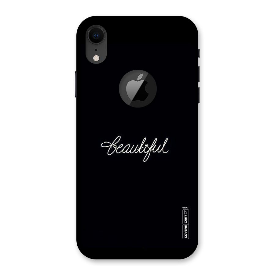 Classic Beautiful Back Case for iPhone XR Logo Cut