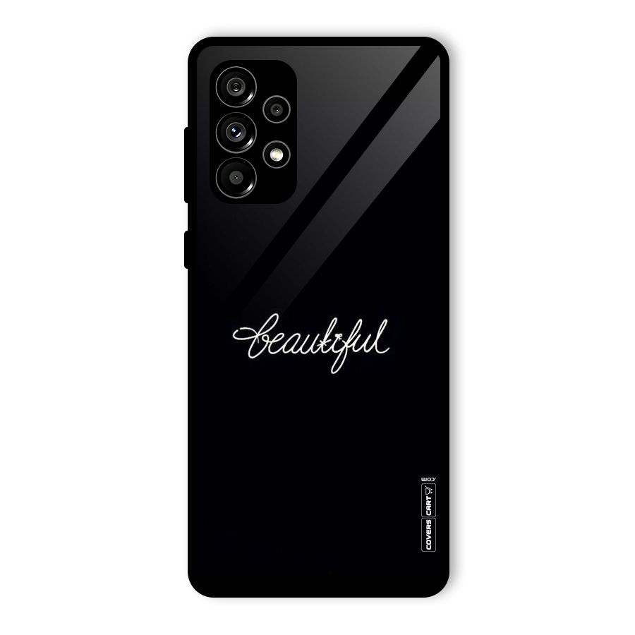 Classic Beautiful Glass Back Case for Galaxy A73 5G