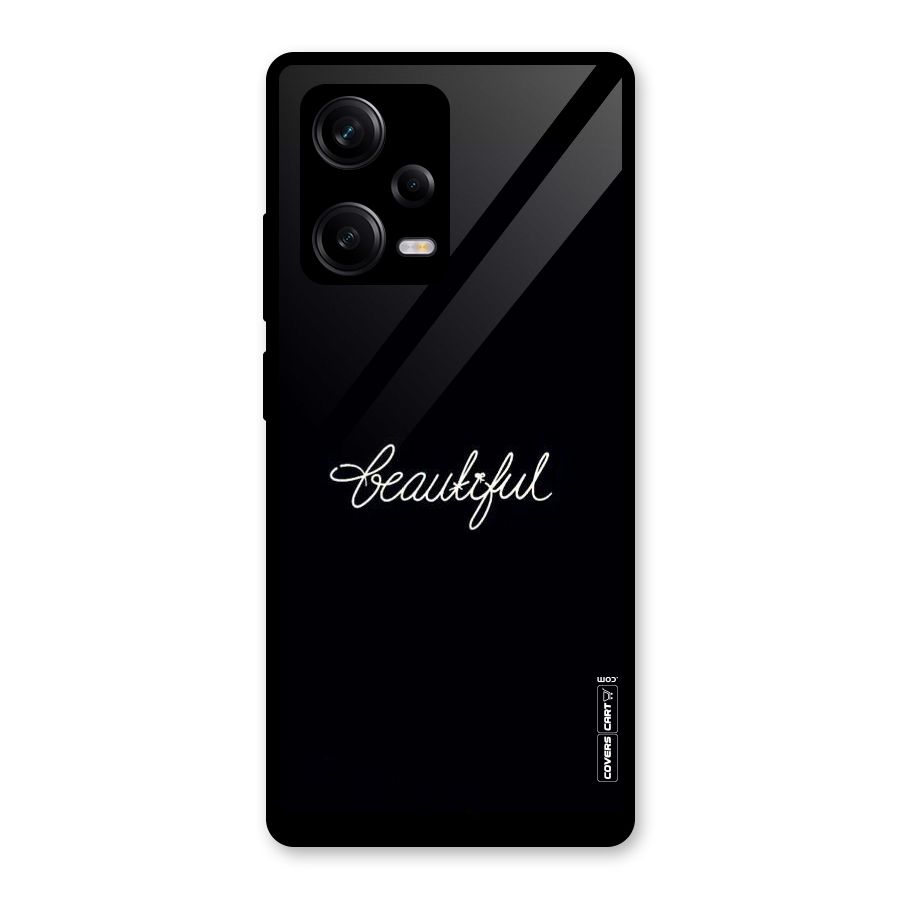 Classic Beautiful Glass Back Case for Redmi Note 12 Pro
