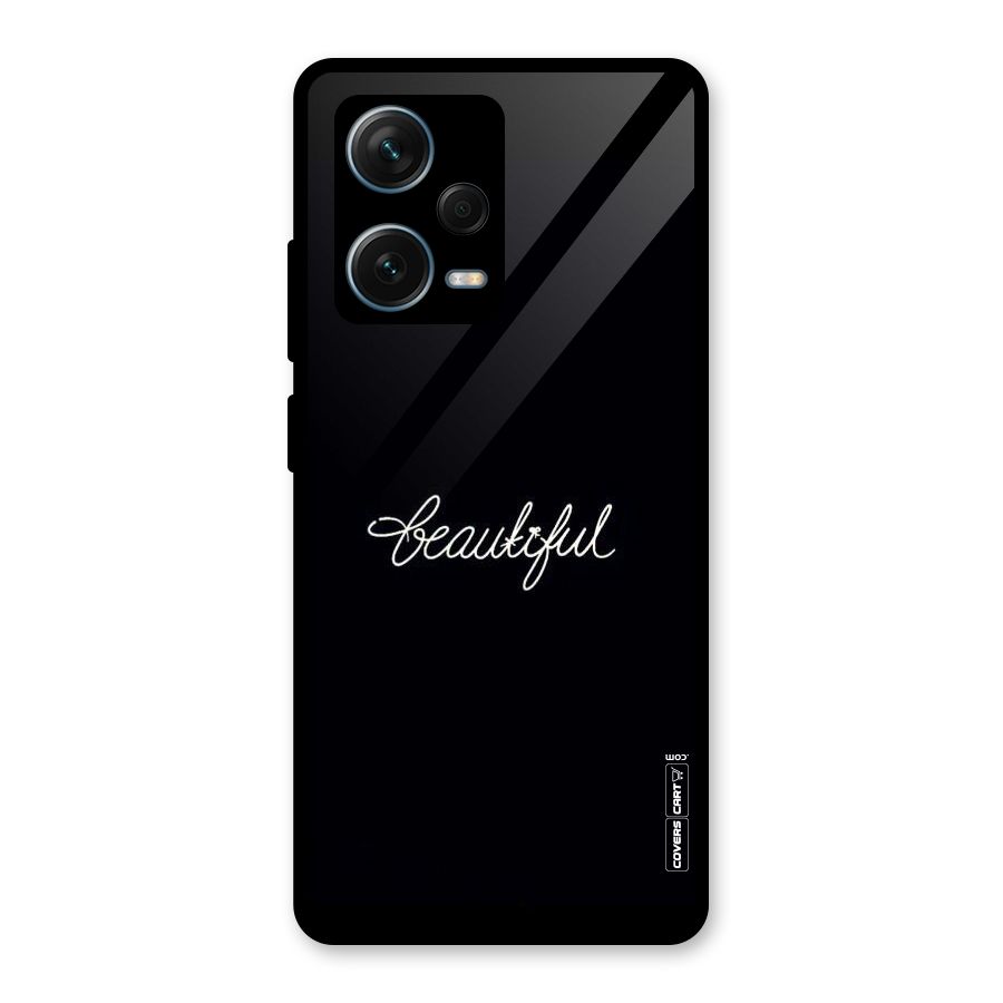 Classic Beautiful Glass Back Case for Redmi Note 12 Pro Plus 5G