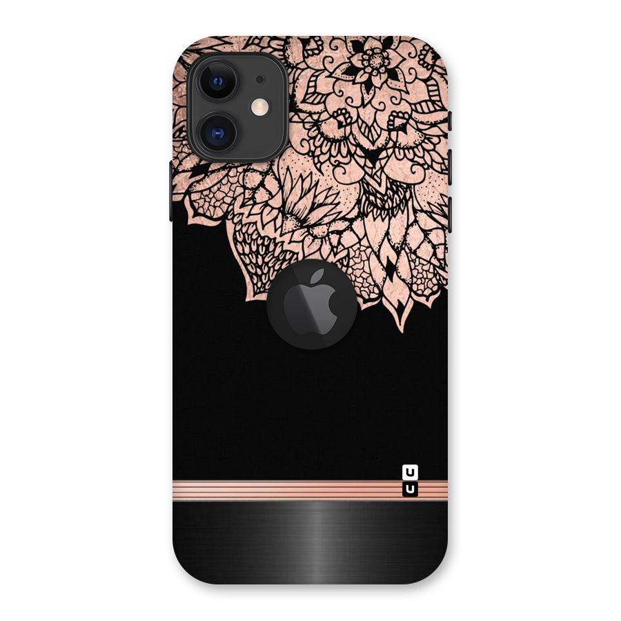 Classic Black Sleak Design Back Case for iPhone 11 Logo Cut