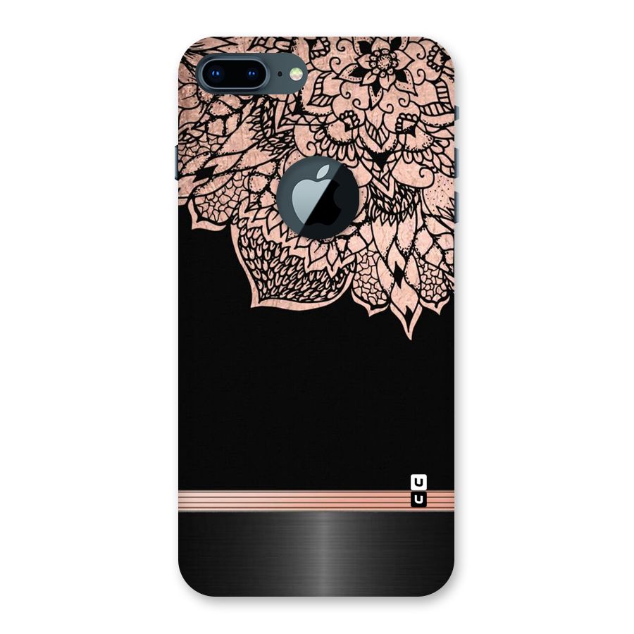 Classic Black Sleak Design Back Case for iPhone 7 Plus Logo Cut