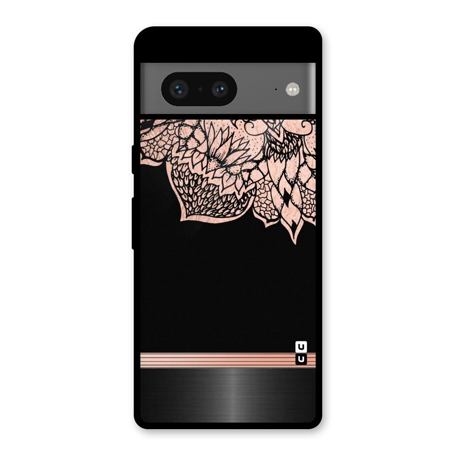 Classic Black Sleak Design Glass Back Case for Google Pixel 7